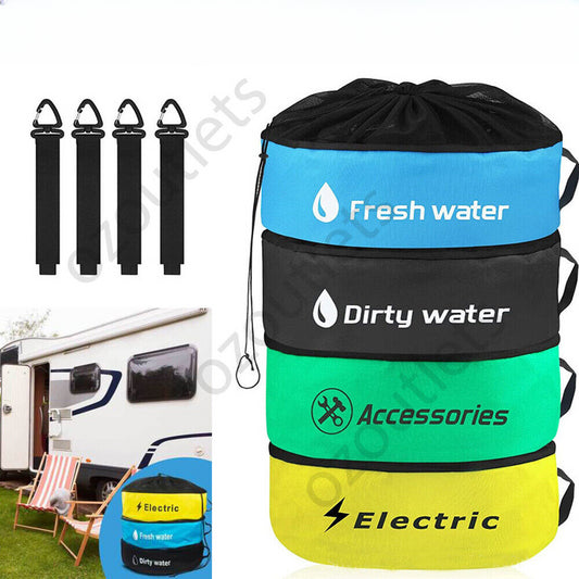 Hose Bag Caravan Camping RV Cable Organizer Water Hose Electrical Cords Storage