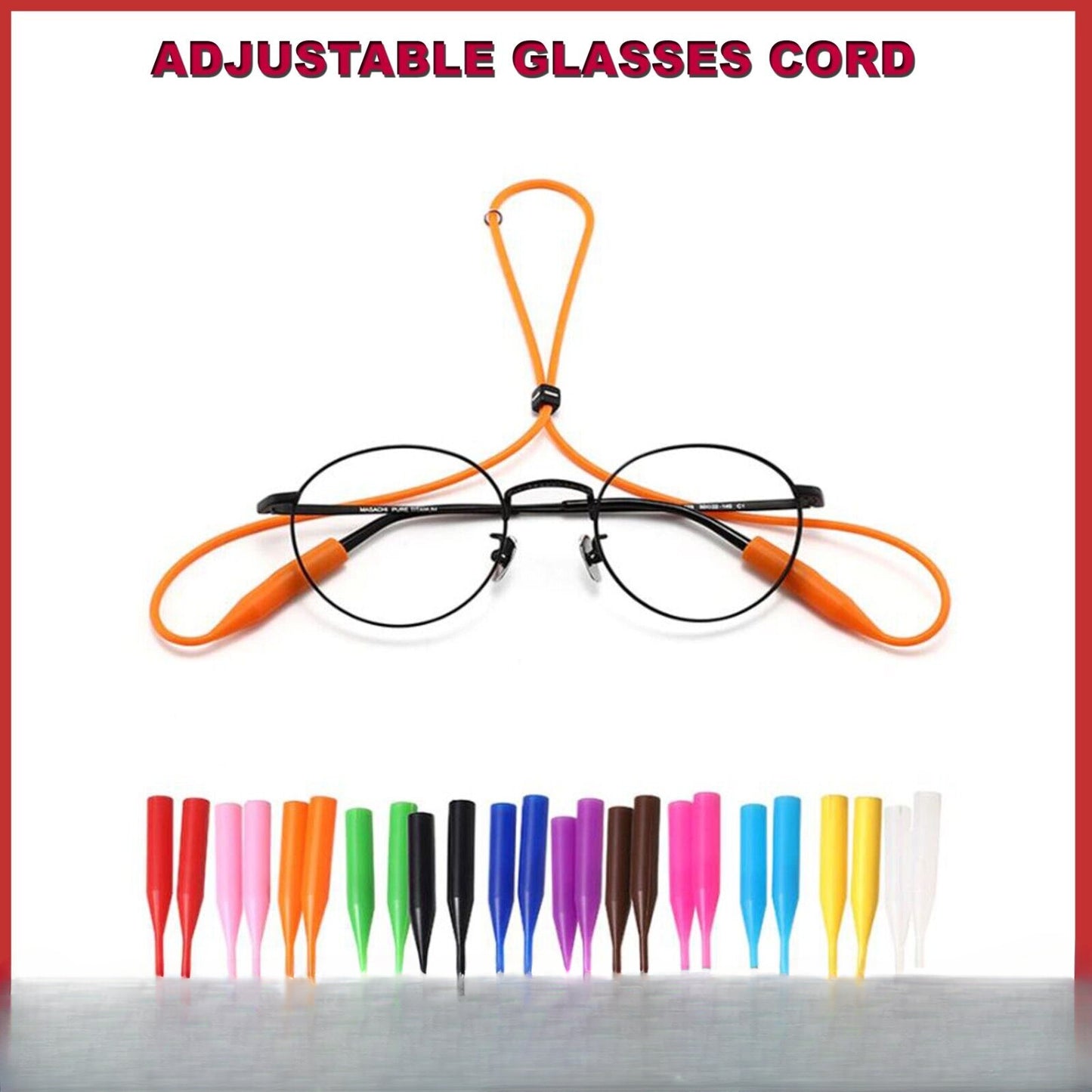 Silicone Chain Sunglasses Reading Glasses Neck Cord Strap Holder String