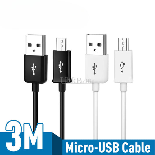 2x Long Data Charging Micro USB Cable For Samsung Galaxy Tab S2 A E S6 S7 EDGE