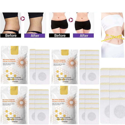 30X Bee Venom Lymphatic Drainage and Slimming Patch for Women & Men Body Slim