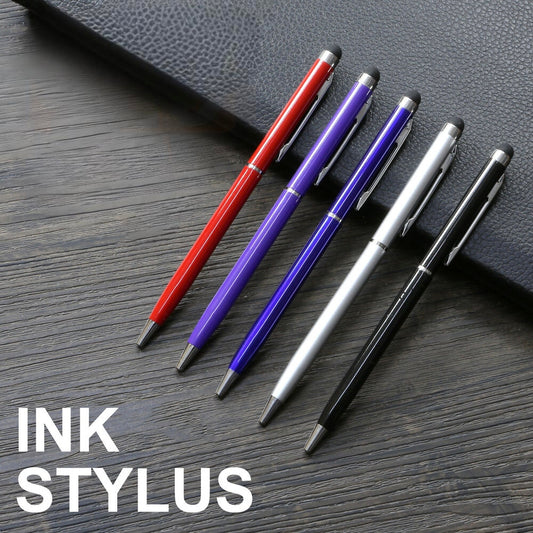 5x Capacitive Touch Screen Stylus Ball Point Ink Pen for iPhone iPad Tablet