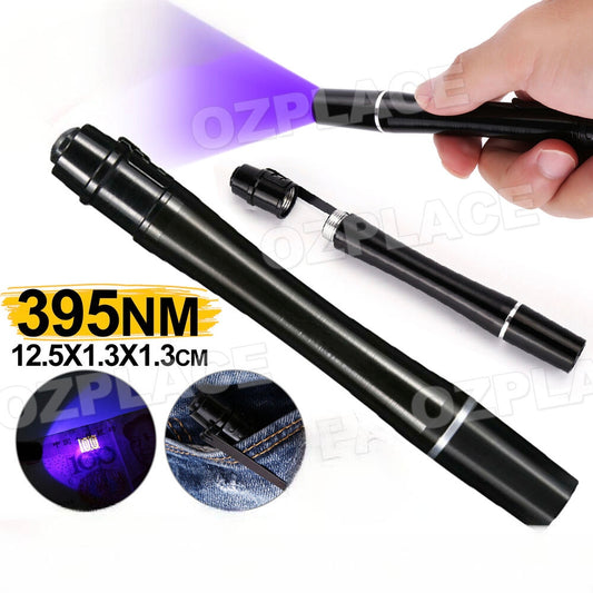 UV Ultra Violet LED Flashlight Blacklight Light 395nM Inspection Lamp Torch Mini