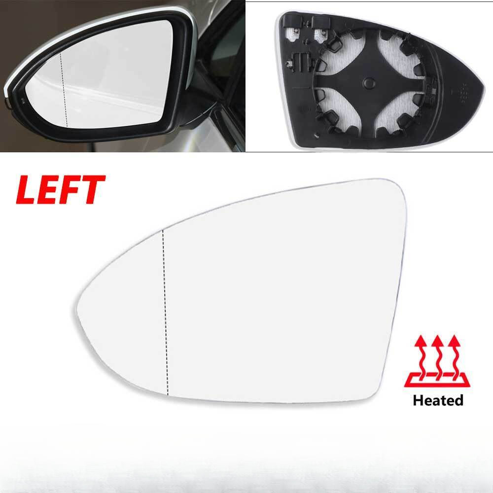 Left Mirror Glass for VW GOLF MK7 MK7.5 2013~2018 with Heated Convex Base Plate