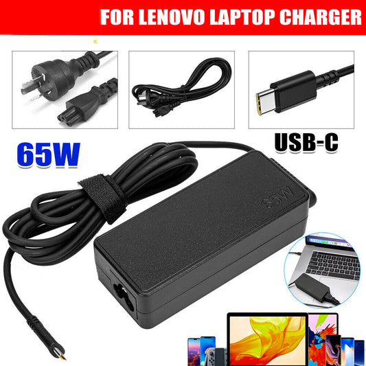 65W Power Adapter USB C For Lenovo Laptop Charger For Thinkpad Yoga Acer Dell HP