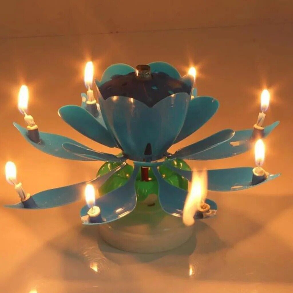 Lotus Flower Birthday Candle