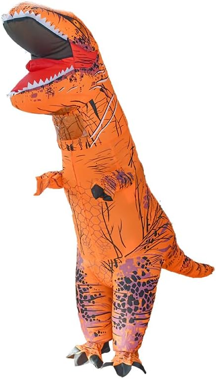 LUVSHINE Inflatable Dinosaur Costume, Strong Shape, Super Domineering, Inflatable T-Rex Costume Suitable for Halloween, Party, Gifts