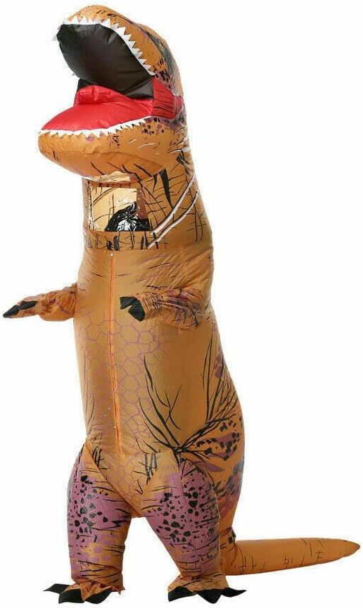 LUVSHINE Inflatable Dinosaur Costume, Strong Shape, Super Domineering, Inflatable T-Rex Costume Suitable for Halloween, Party, Gifts