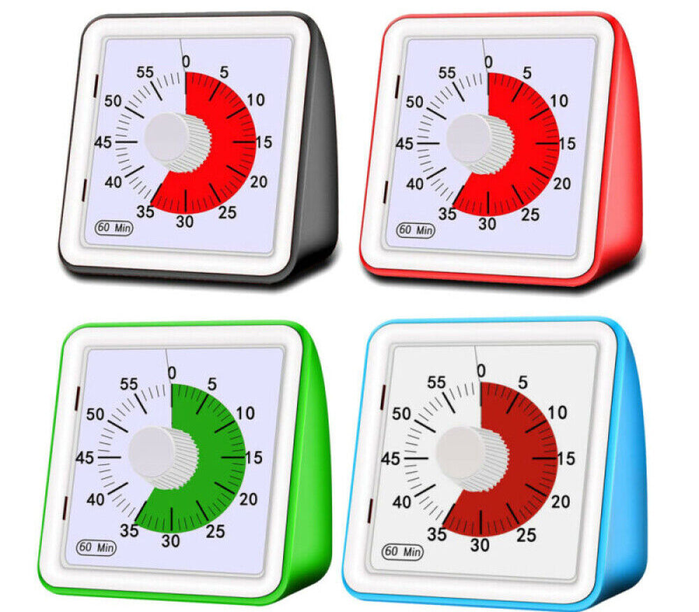 60 Minute Visual Analog Timer Silent Timer Time Management Tool Countdown Clock