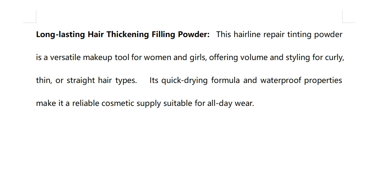 Hair Line Powder Hairline Cover Up Powder Hair Shadow Hair Concealer