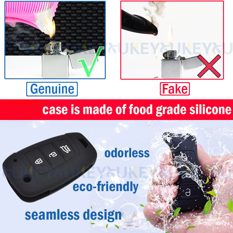 Silicone Key Case Remote Fob Cover For Honda Civic Pilot Accord CR-V Fit