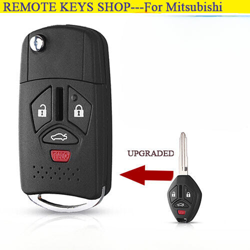 4 B Flip for Mitsubishi 380 2005 2006 2007 2008 Remote Key Blank Shell/Case/Fob