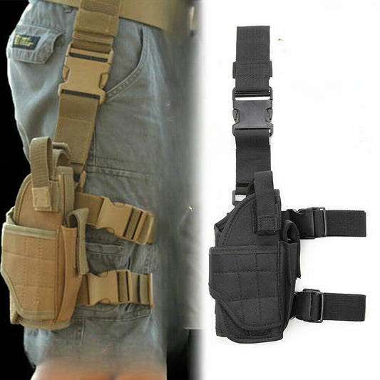 Military Sports Hunt Pistol Pouch Leg Tactical Thigh Holster Puttee Gun