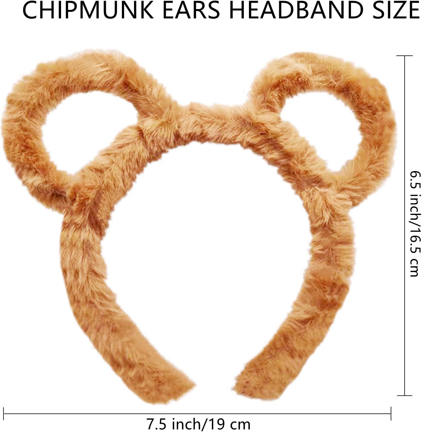 LCPQMZGH Chipmunks Garment Accessory Sets 1 Round Glasses Frame and 3 Ears Headband for Cosplay Halloween Party