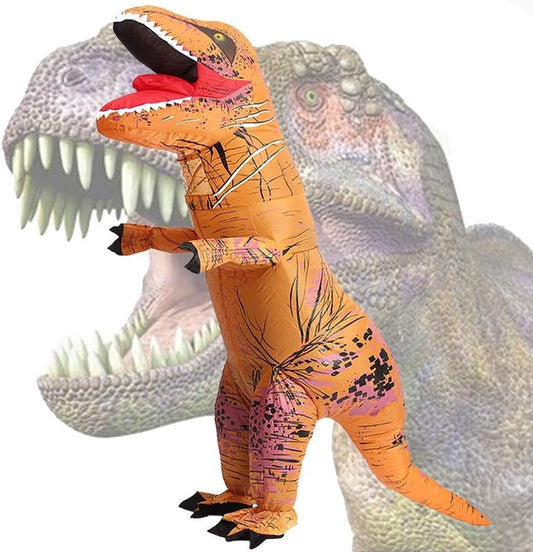 LUVSHINE Inflatable Dinosaur Costume, Strong Shape, Super Domineering, Inflatable T-Rex Costume Suitable for Halloween, Party, Gifts