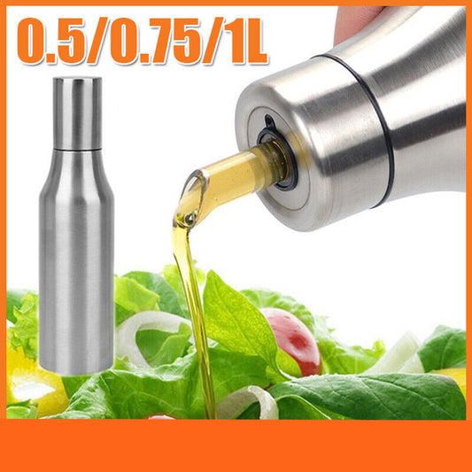 500-1000ml Stainless Steel Oil Dispenser Olive Vinegar Kitchen Tool Oil Bottle