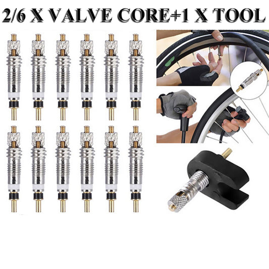 Bicycle Valve Core - Tubed or Tubeless Bike Inner Stem Cores Tools