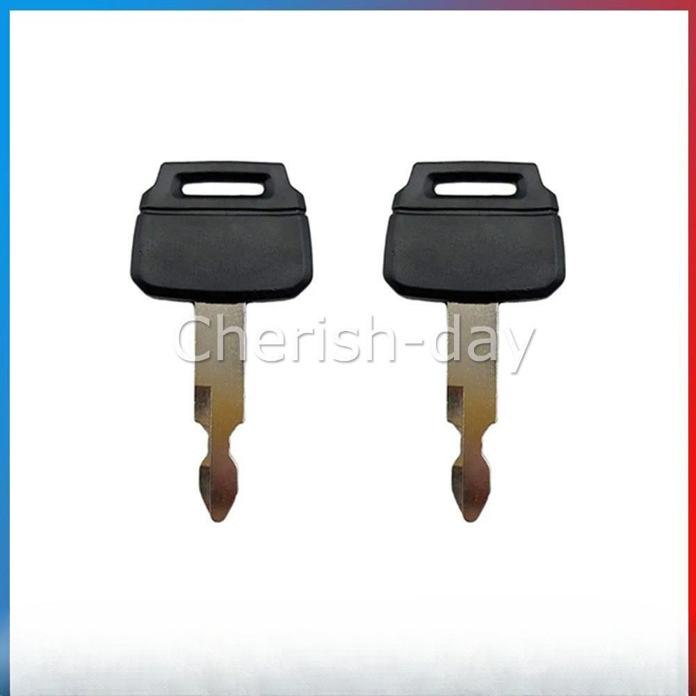 2x For Kobelco K250 Excavator Keys New Holland Kawasaki Wheel Loader