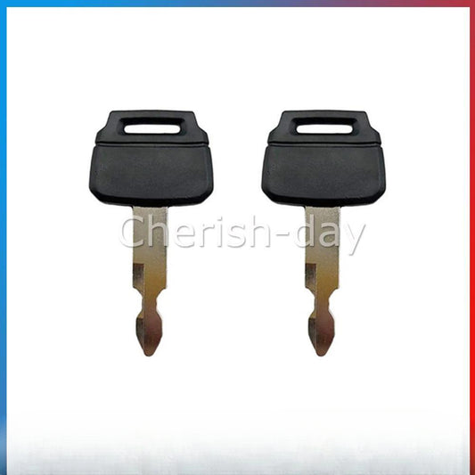 2x For Kobelco K250 Excavator Keys New Holland Kawasaki Wheel Loader