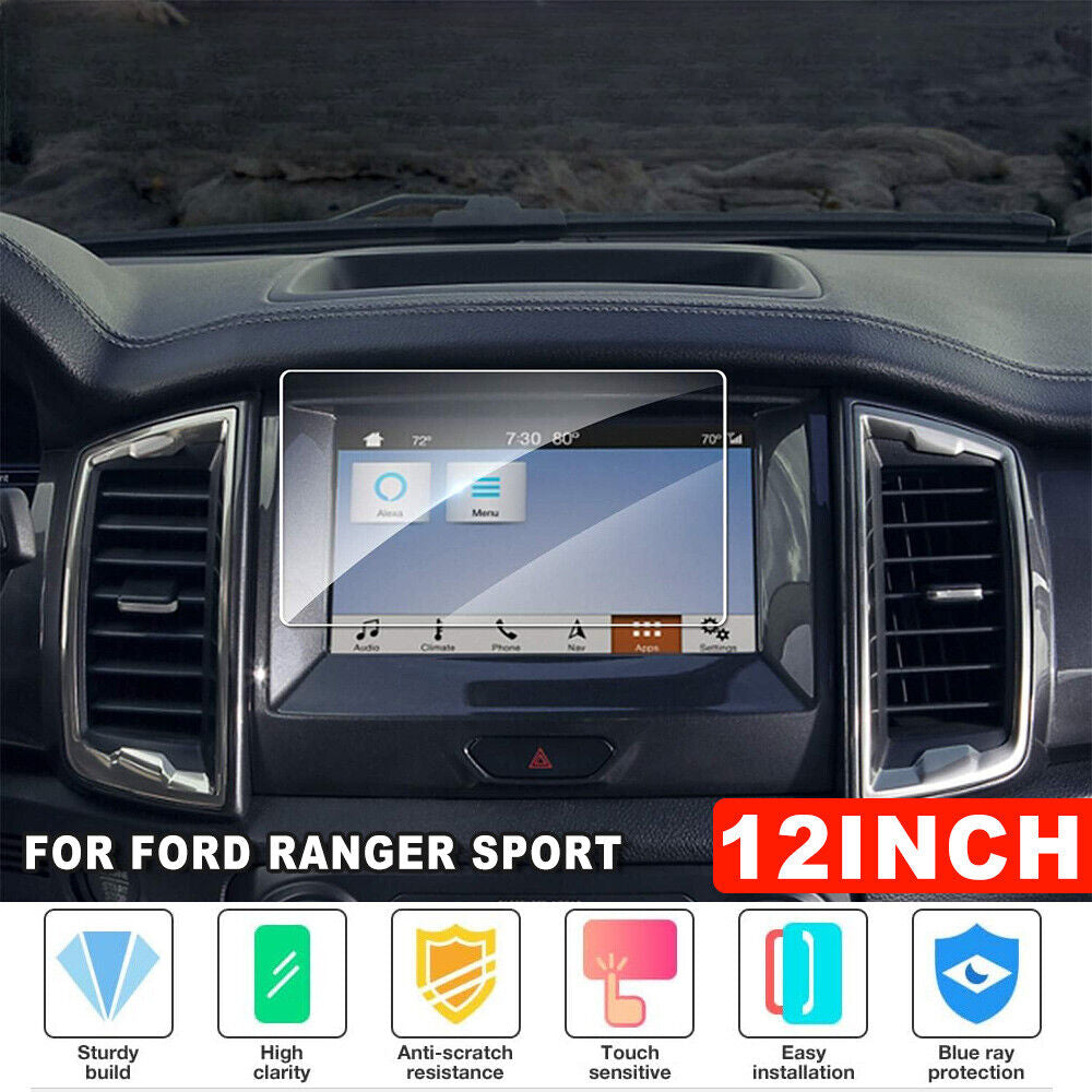 For Ford Ranger Next Gen 2023 Screen Protector Premium New 12" Tempered Glass