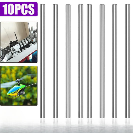 10PCS 3mm Stainless Steel Round Bar Long Marine Rod Solid Round Rod DIY Craft