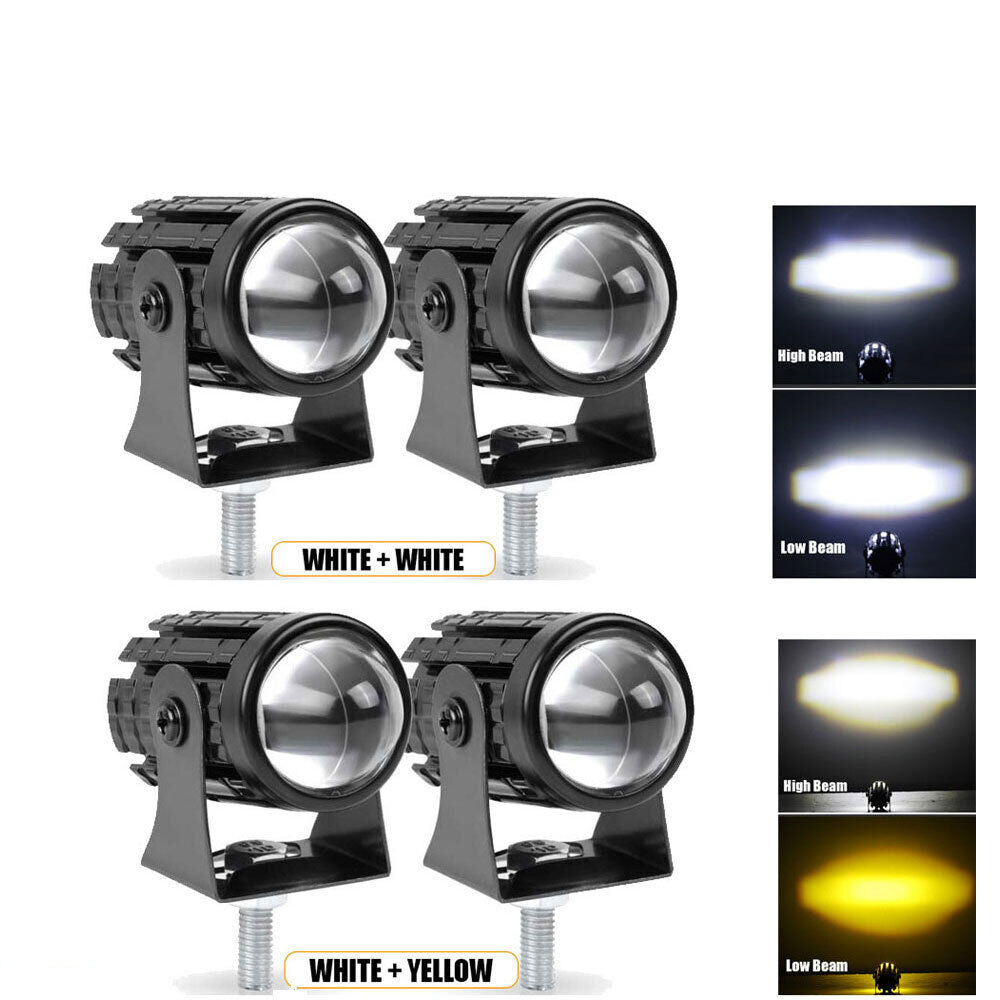 2pcs Universal Car LED Motorcycle Spot Light Mini Headlight Fog Driving Lamp ATV UTE