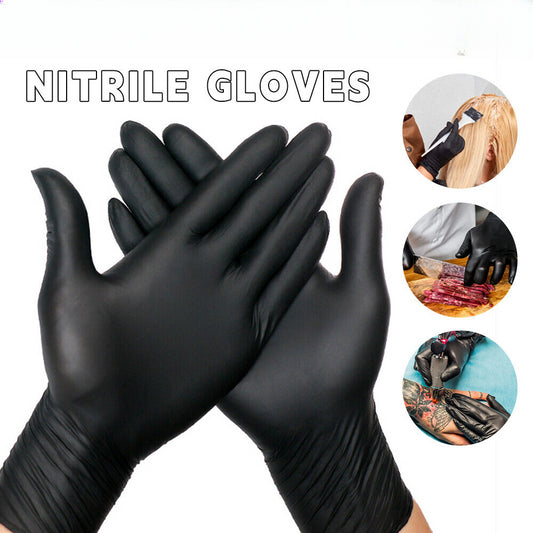 500x Disposable Nitrile Gloves Rubber Blend Powder Free Industrial Mechanic