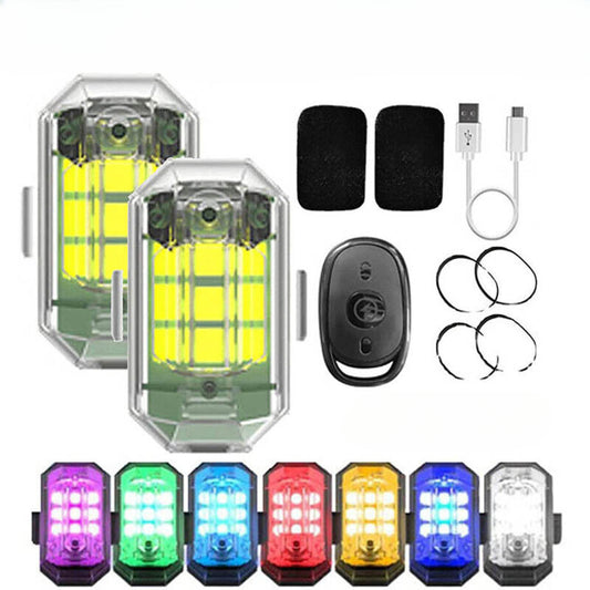 High Brightness Wireless LED Strobe Light, 7 Colors Rechargeable Flashing Lights