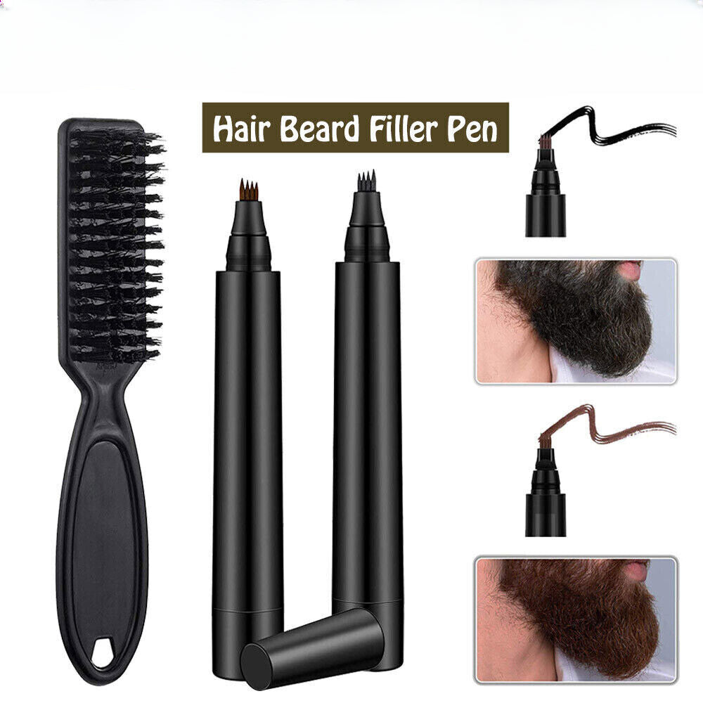 Hair Beard Filler Pen Beard Camouflage Hair Grower Beard Fr Men With Beard Brush