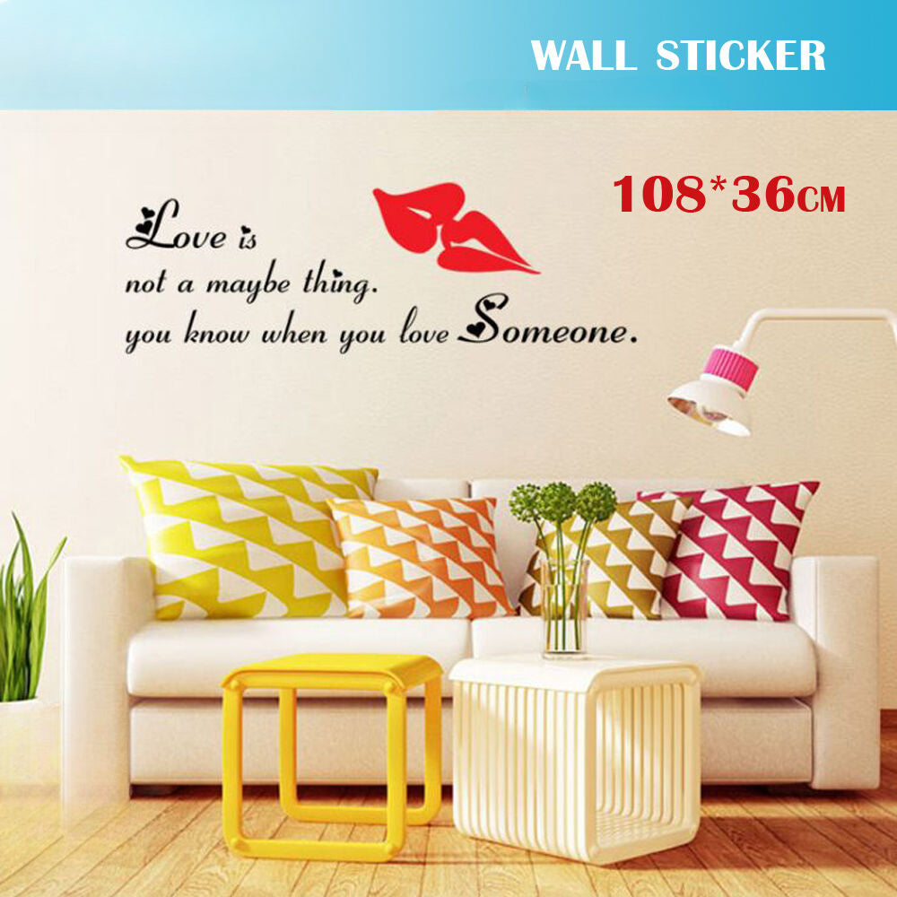 Wall Stickers Removable Love Someone Home Living Room Bedroom Decal Picture Art