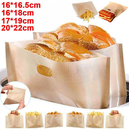 30PCS Reusable Toaster Bag Gluten Free Bread Bag Sandwich Pouch Bread Pocket