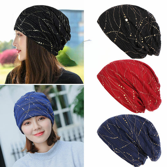 Hat Beanies Women Head Scarf Chemo Wraps Cancer Caps Headwear Scarves Turban