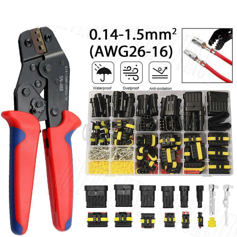 1 set SN-48B Ratchet Crimping Tool Insulation Electrical Terminal Crimper Plier 1-6Pin