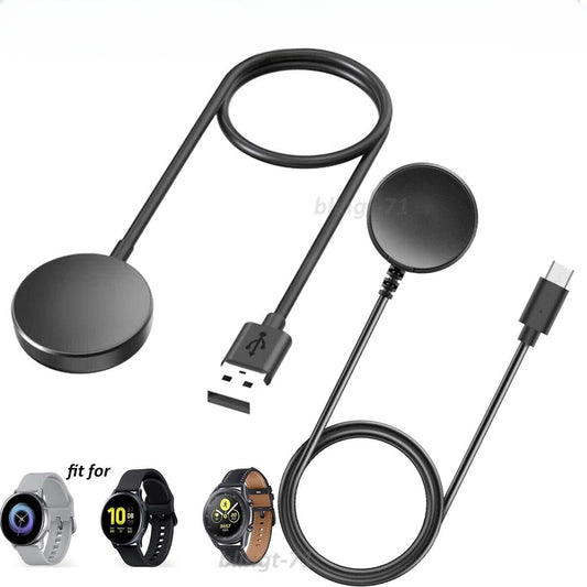 Wireless Magnetic Charger For iWatch Samsung Galaxy Watch 5 Pro/5/4/3 USB Type C