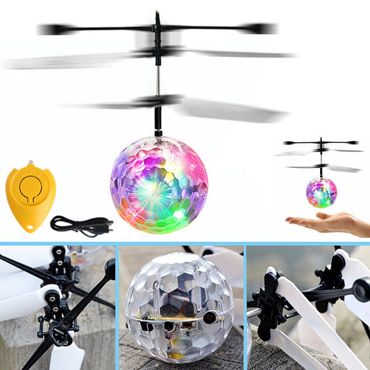 Infrared Sensor Hovering Induced Hand Floating LED Toy Saucer Flying Ball