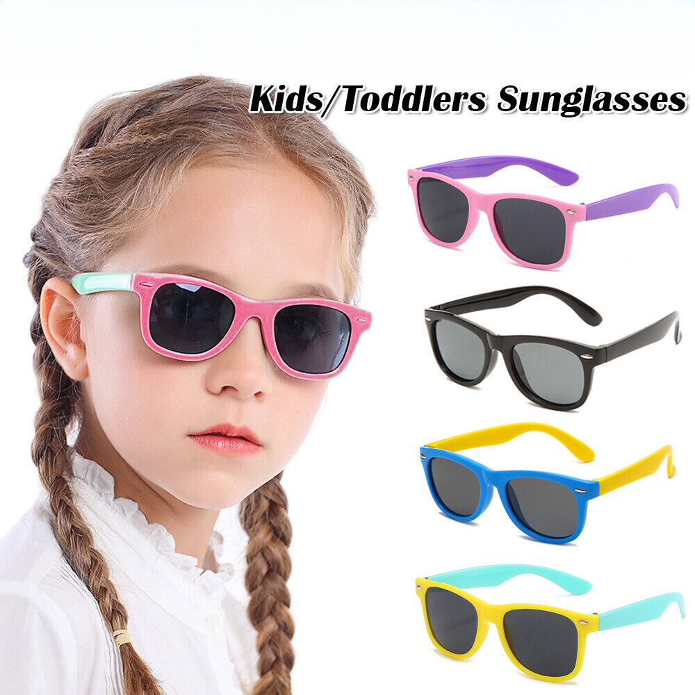 Kids Flexible UV Protection Sunglasses for Boy Girl Child UV400 Cute Sun Glasses