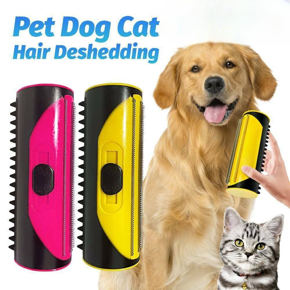 3 in 1 Deshedding Tool Large Dog Cat Horse Pet Grooming Brush Comb Hair Removal