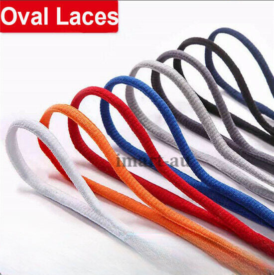 Shoelaces Colorful Coloured Athletic Oval shoe laces Round Bootlace Sneaker