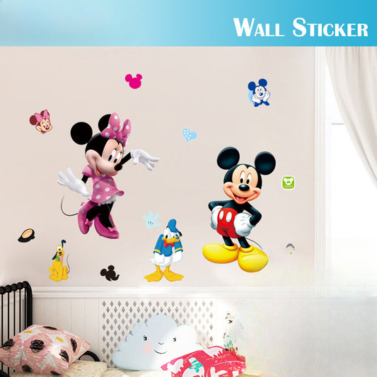 Wall Stickers Removable Mickey Mouse Kids Nursery Decal Picture Art Bedroom