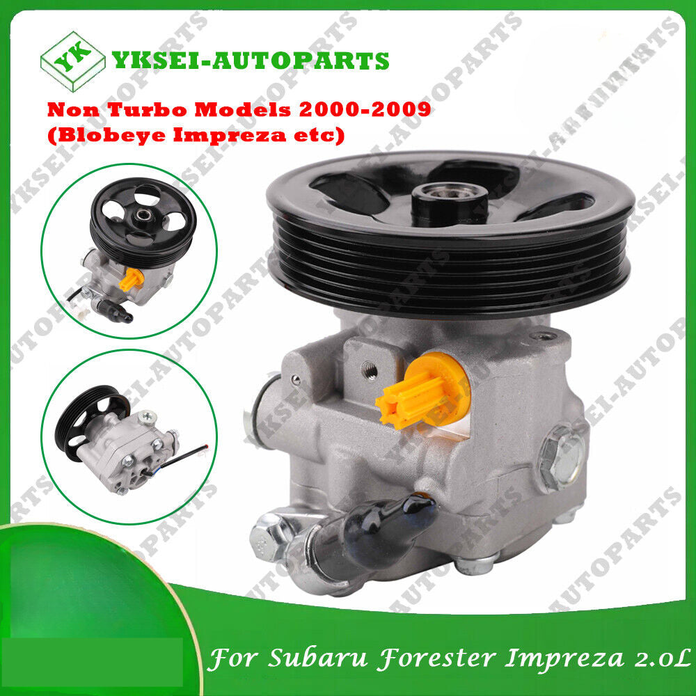 Power Steering Pump & Pulley Suit For Subaru Forester Impreza 2000-2009 EJ20 2.0