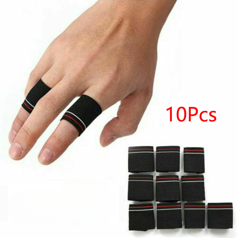 10x Finger Splint Stabiliser Finger Sleeves Thumb Support Protector Finger Brace