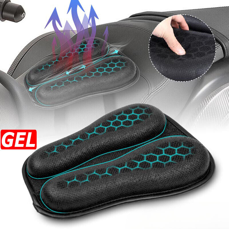 Motorcycle Seat Cushion Gel Pillow Pad Cover Comfort Pressure Relief Universal