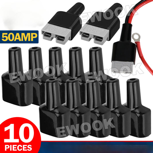 10x Waterproof For Anderson Style 50A Plug dust cable sheath cover 50A /50AMP