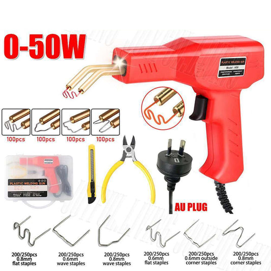 1 set Plastic Welder Garage Tool Hot Staple Staplers Bumper Repair Welding Machine Kit