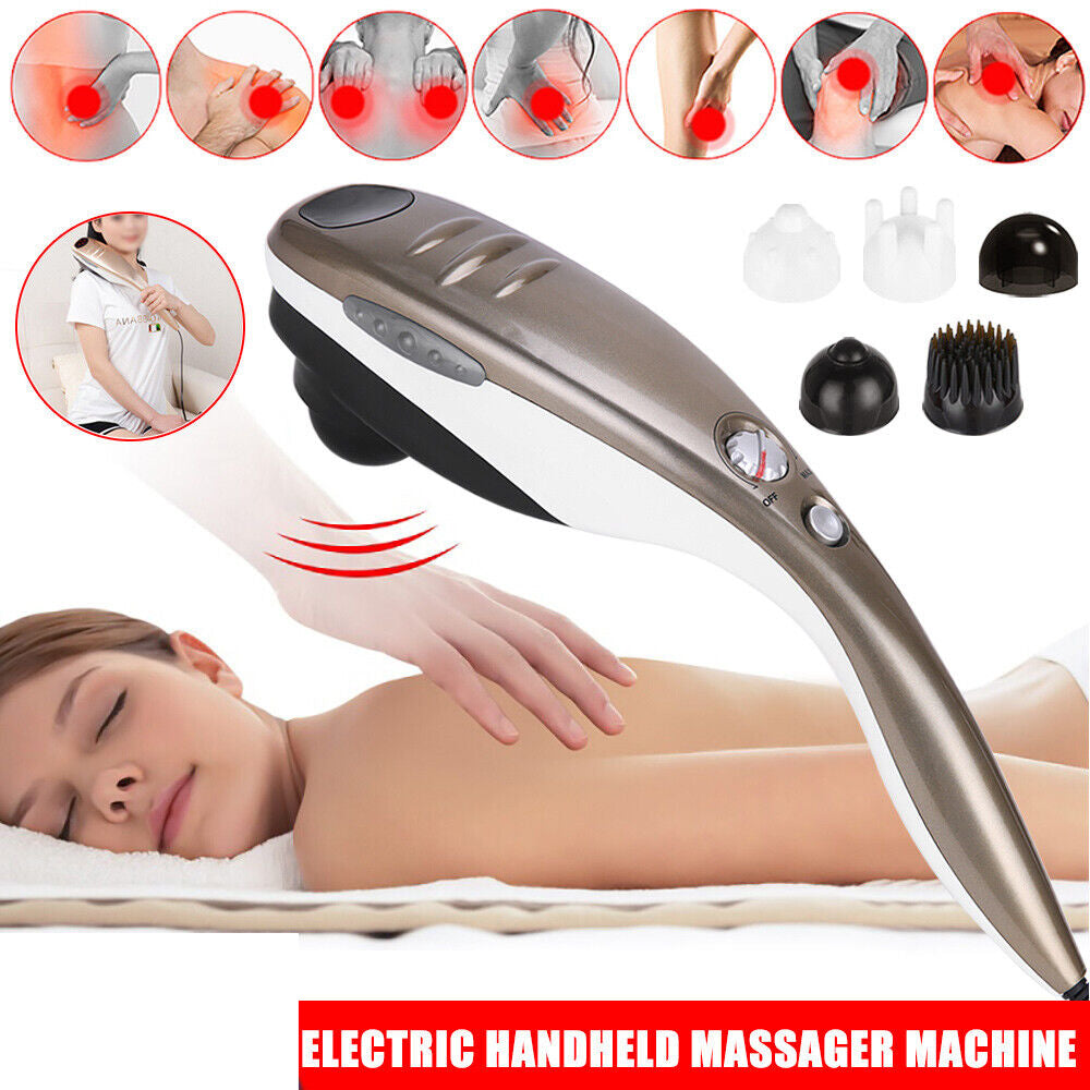 Handheld Massager Machine Full Body Shoulder Neck Back Legs Pain Relief Massage