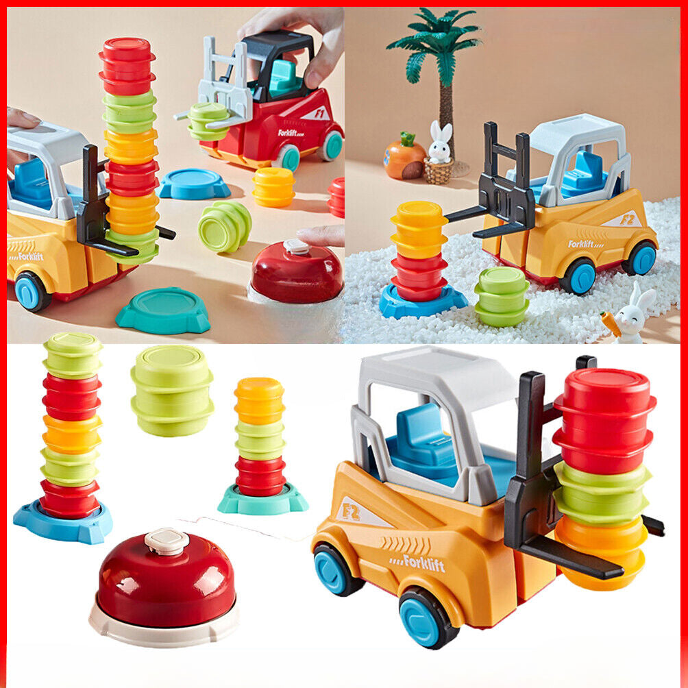 Forklift Transport Game, 2-Player Stack & Matching Skill Game