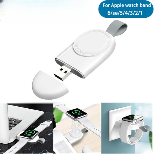 Portable Wireless Charger USB Dock For Apple Watch iWatch Series 6 5 4 3 2 1 SE