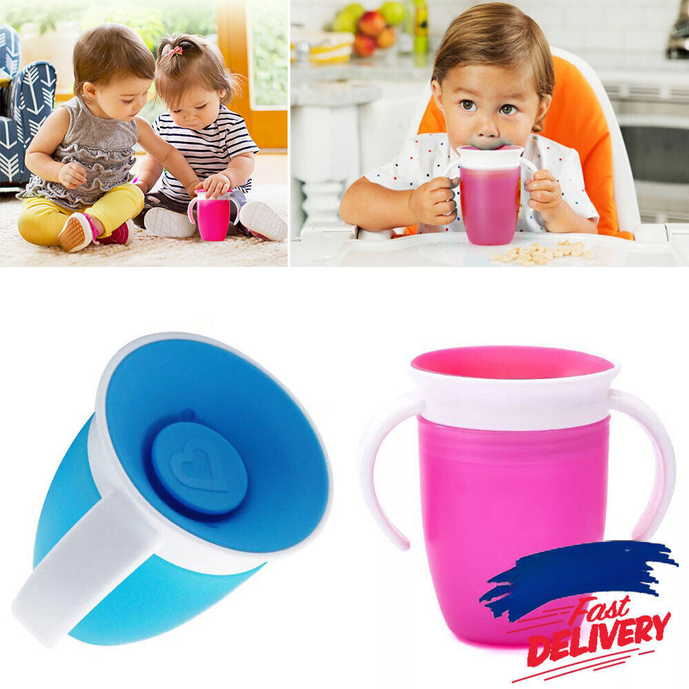 Non Baby Proof Cup Toddler Chew Spill Sippy 360Trainer Training Miracle