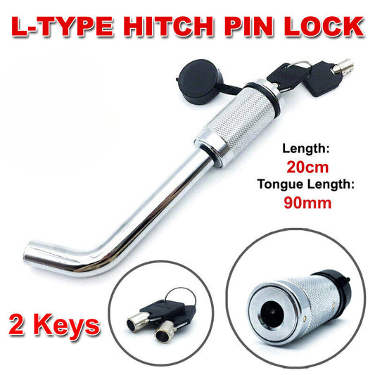 New Hitch Pin Lock Security Tow Ball Bar L type Caravan Trailer Parts Anti Theft