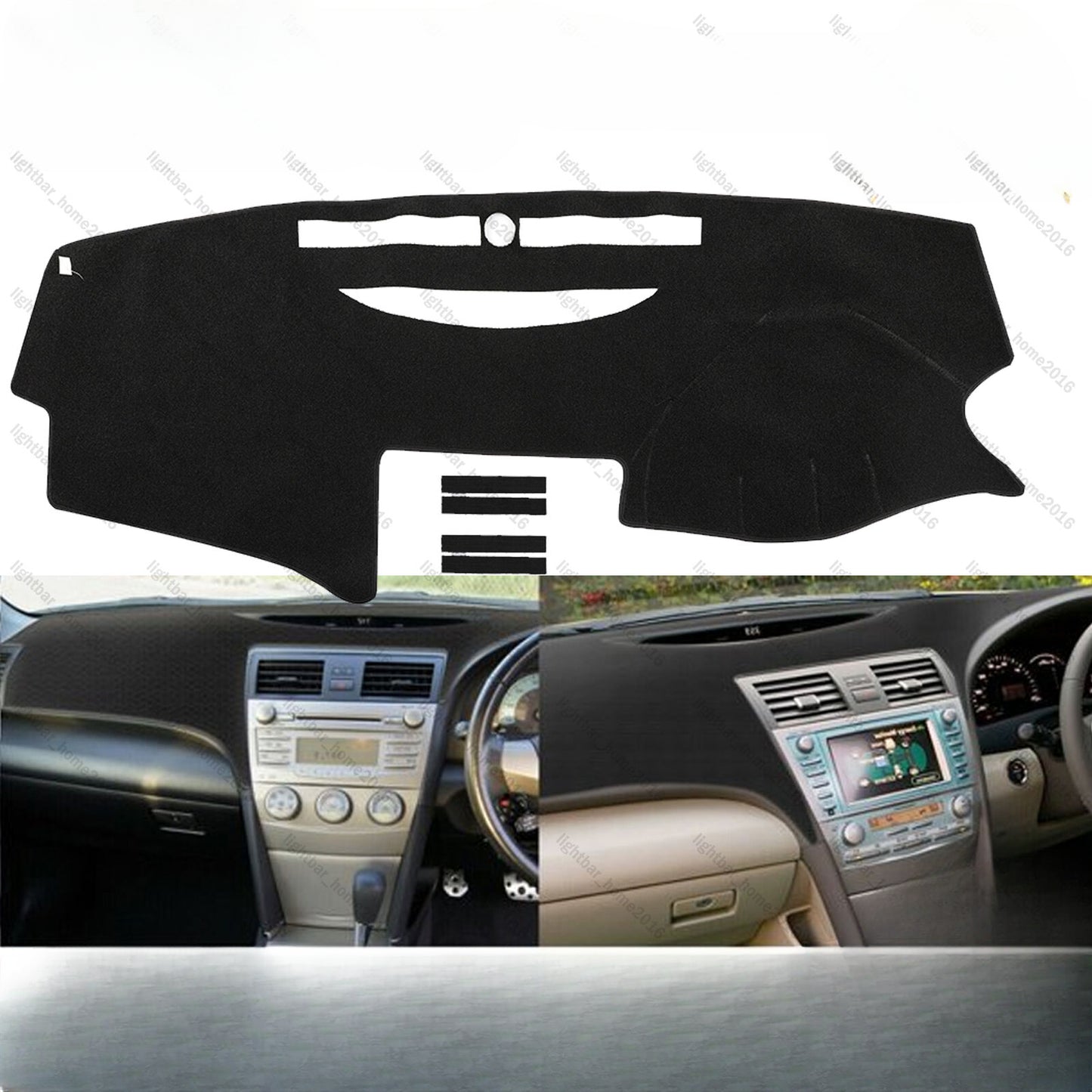 RHD Dashboard Cover Dashmat Dash Mat Carpet Pad For Toyota Camry XV40 2007-2011