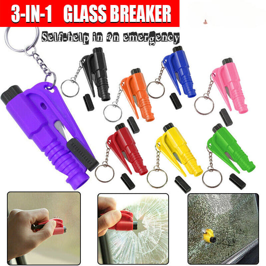 3 in 1 Car Window Glass Breaker Emergency Escape Tool Safety Seat Belt Cutter